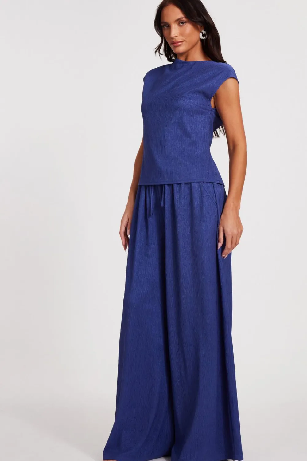 Quiz Trousers|Summer Clothes>Indigo Wide Leg Trousers