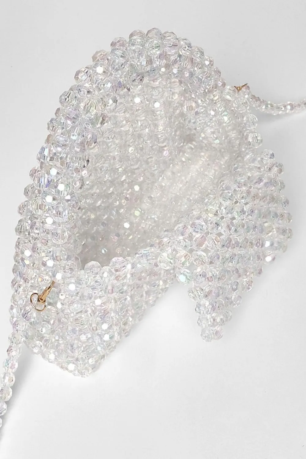 Quiz Wedding Accessories|Bags>Iridescent Mini Top Handle Bag