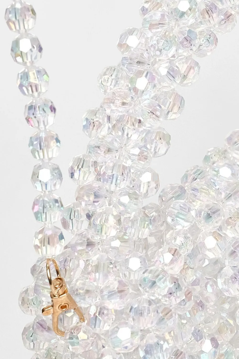 Quiz Wedding Accessories|Bags>Iridescent Mini Top Handle Bag