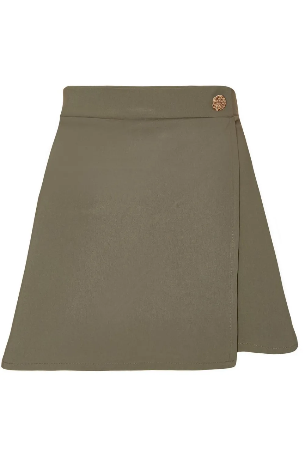 Quiz Workwear|Skirts>Khaki Asymmetric Wrap Skort