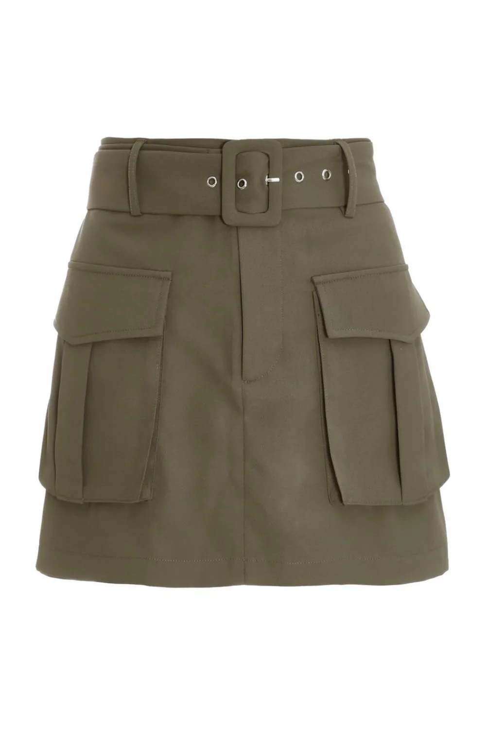 Quiz Casual Clothing>Khaki Belted Cargo Skort
