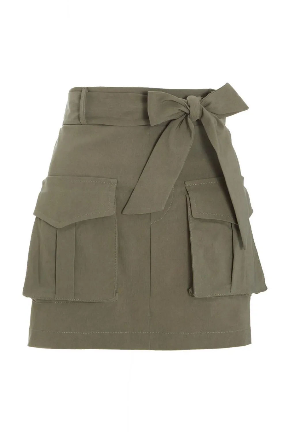 Quiz Skirts|Holiday>Khaki Cargo Mini Skirt