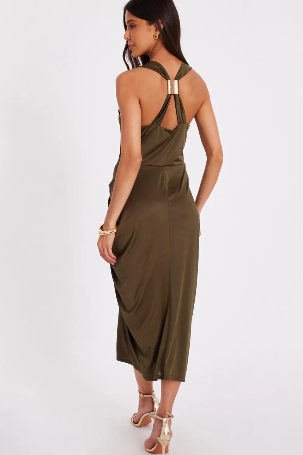 Quiz Day At The Races|Christening Guest>Cowl Neck Midi Dress