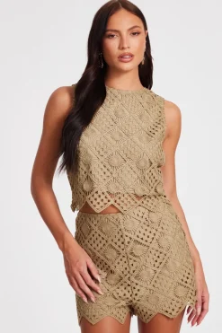 Quiz Summer Tops|Day Tops>Crochet Tank Top