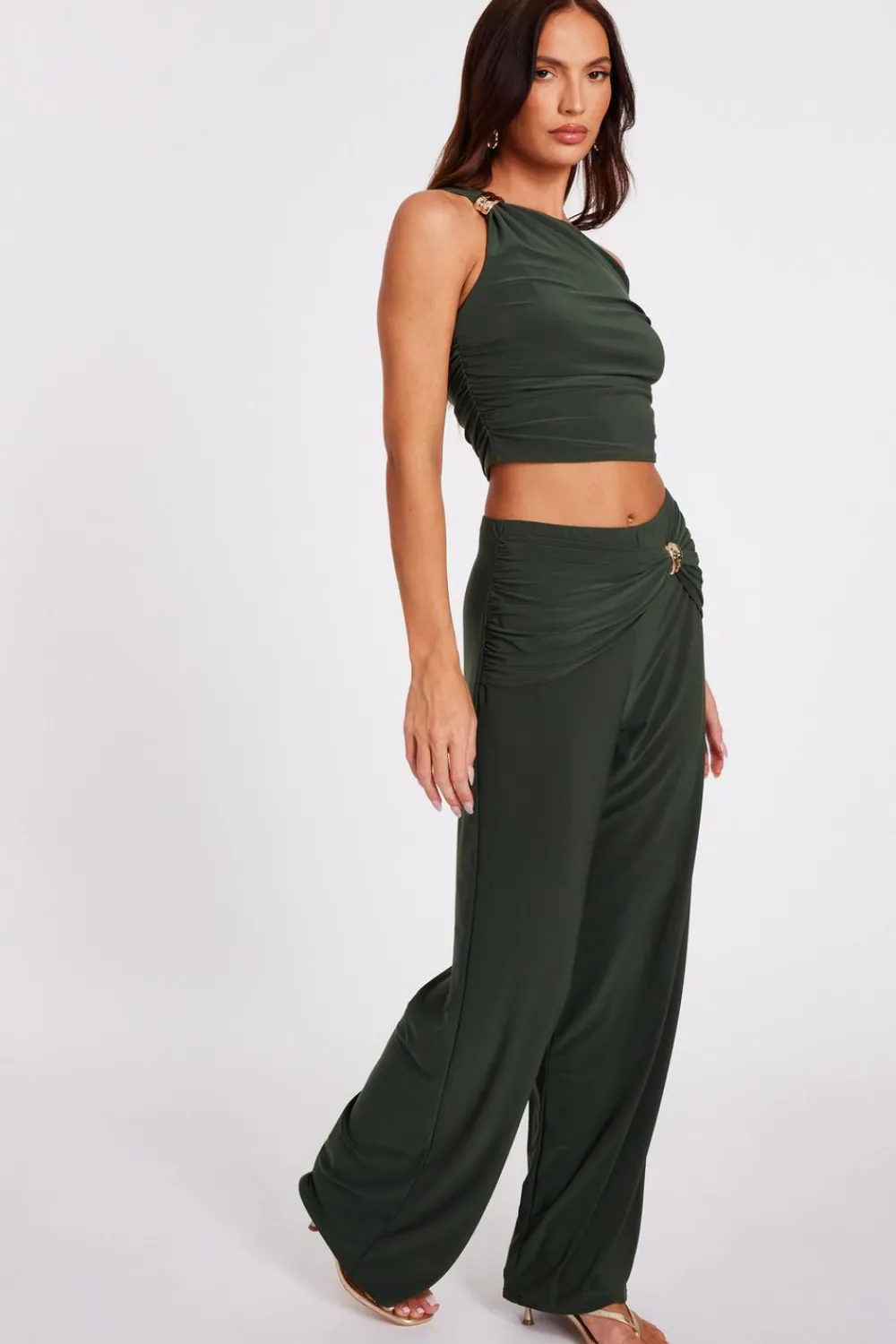 Quiz Going Out Tops|Crop Tops>Drop Sleeve Top