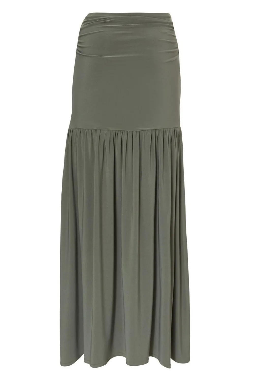 Quiz Summer Clothes|Skirts>Khaki Drop Waist Midaxi Skirt