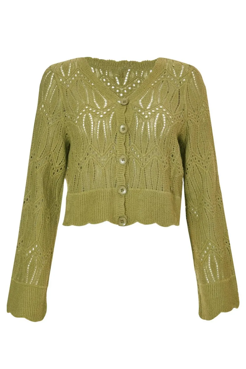 Quiz Summer Clothes|Knitwear>Knit Cropped Cardigan