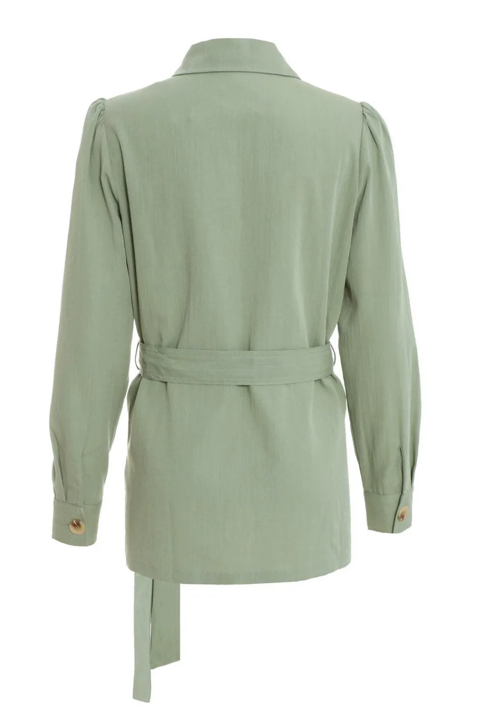 Quiz Jackets & Coats|Co-Ords>Khaki Linen Utility Jacket