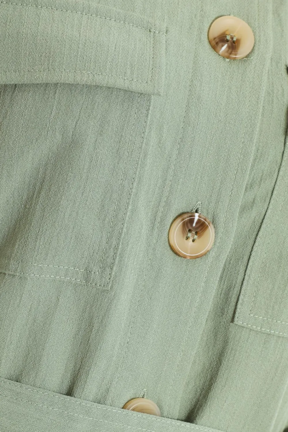 Quiz Jackets & Coats|Co-Ords>Khaki Linen Utility Jacket
