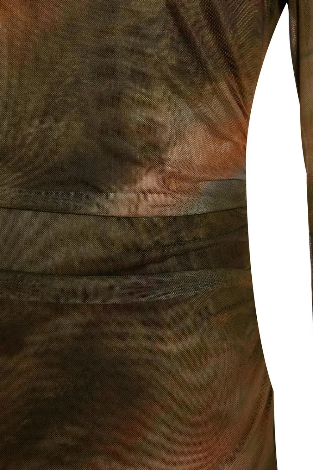 Quiz Going Out|Dresses>Khaki Printed Long Sleeve Midaxi Dress
