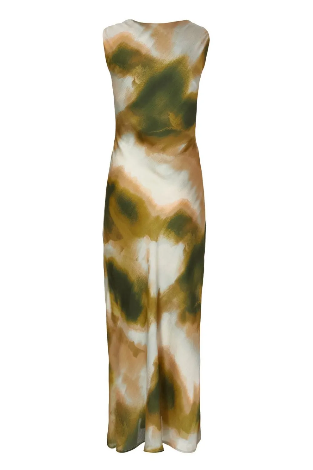 Quiz Day At The Races|Christening Guest>Khaki Printed Satin Midaxi Dress