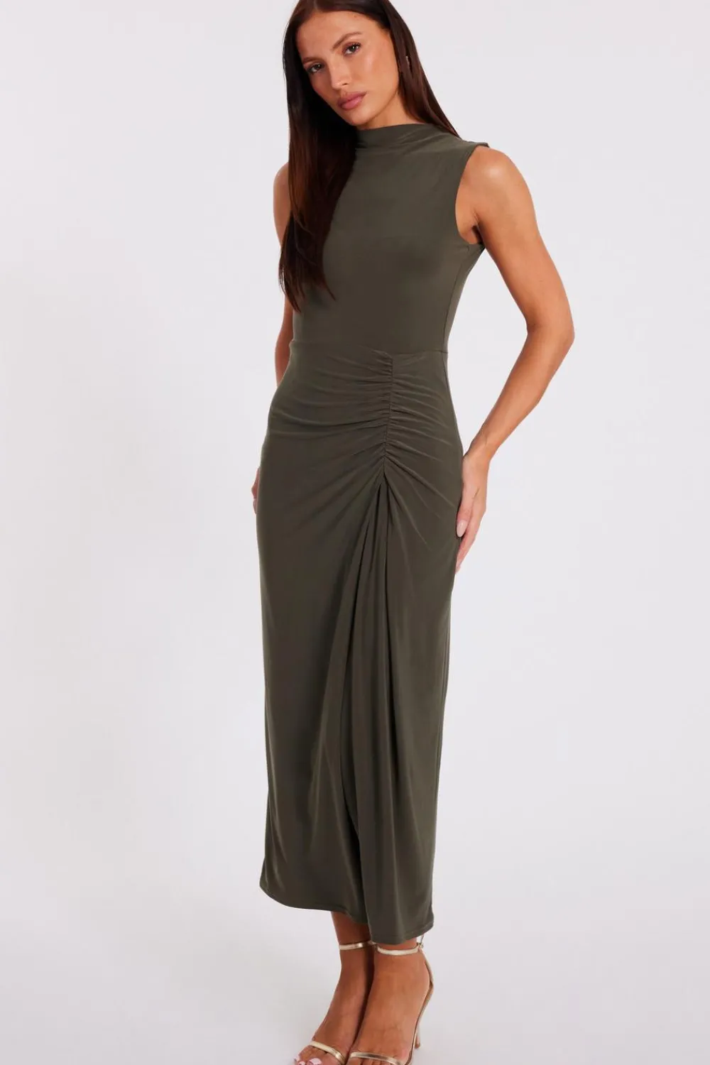 Quiz Day At The Races|Christening Guest>Ruched Bodycon Midaxi Dress