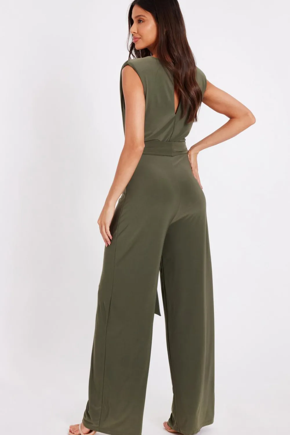 Quiz Going Out Jumpsuits|Jumpsuits>Tie Waist Jumpsuit