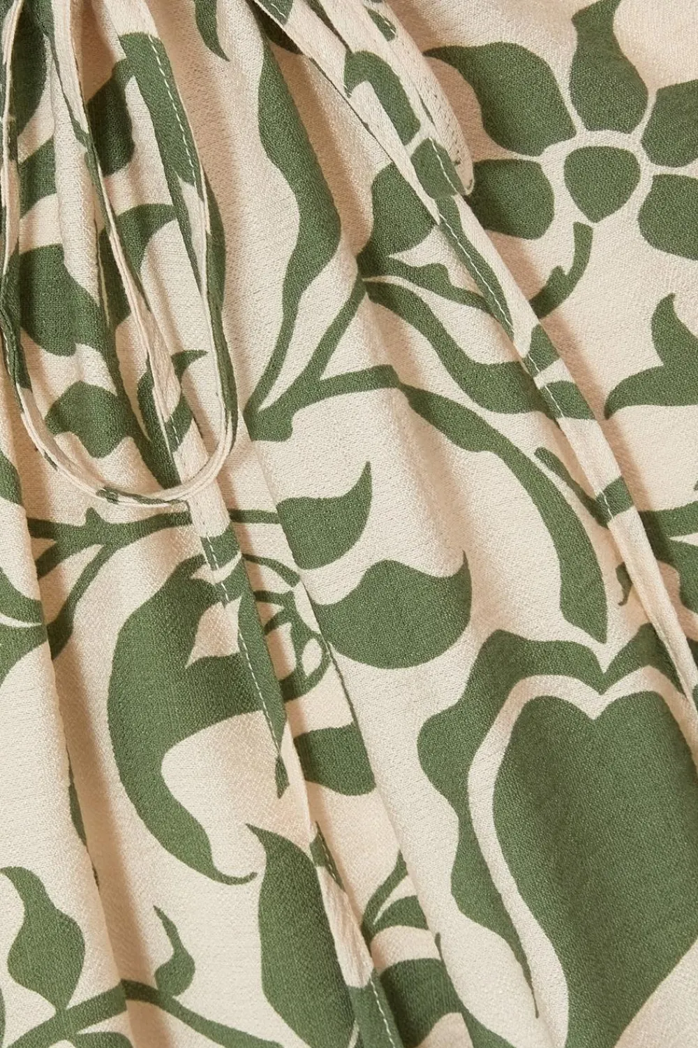 Quiz Summer Jumpsuits|Summer Clothes>Khaki Tropical Print Jumpsuit