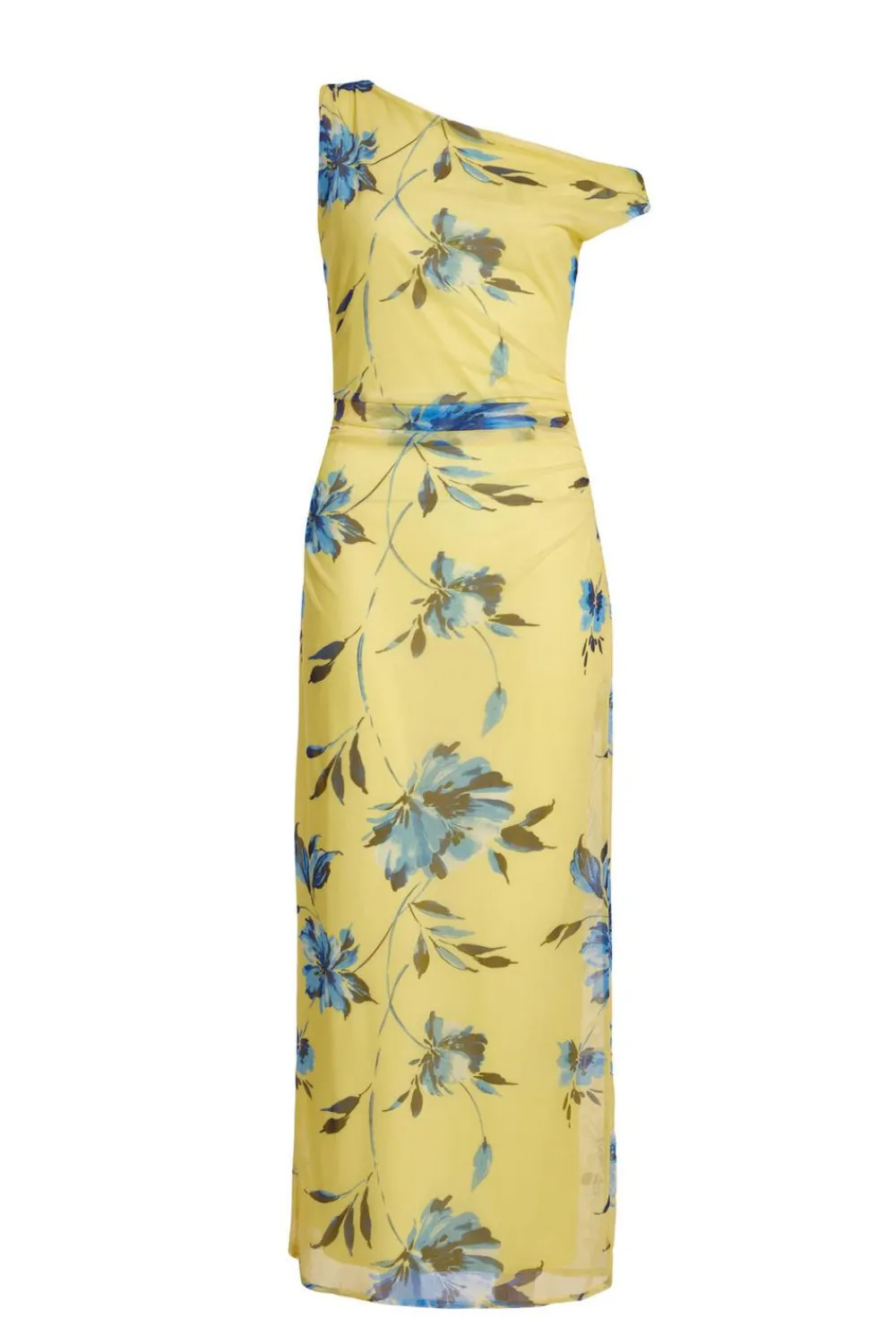 Quiz Day At The Races|Christening Guest>Lemon Floral Drop Sleeve Midaxi Dress