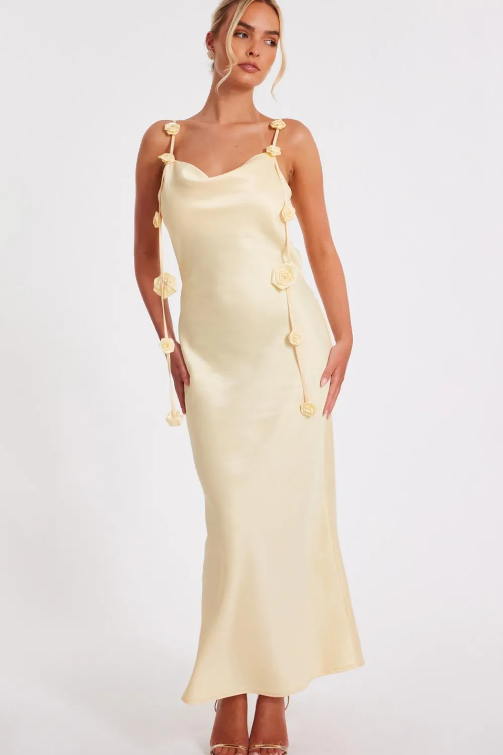 Quiz Day At The Races|Christening Guest>Satin Midaxi Dress