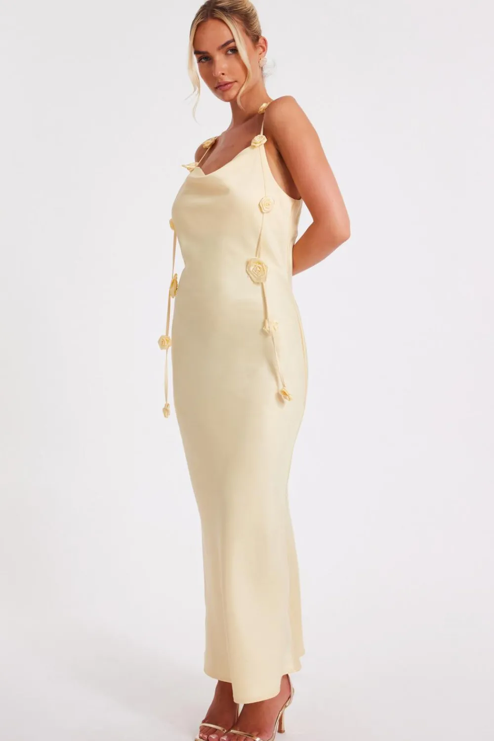 Quiz Day At The Races|Christening Guest>Satin Midaxi Dress