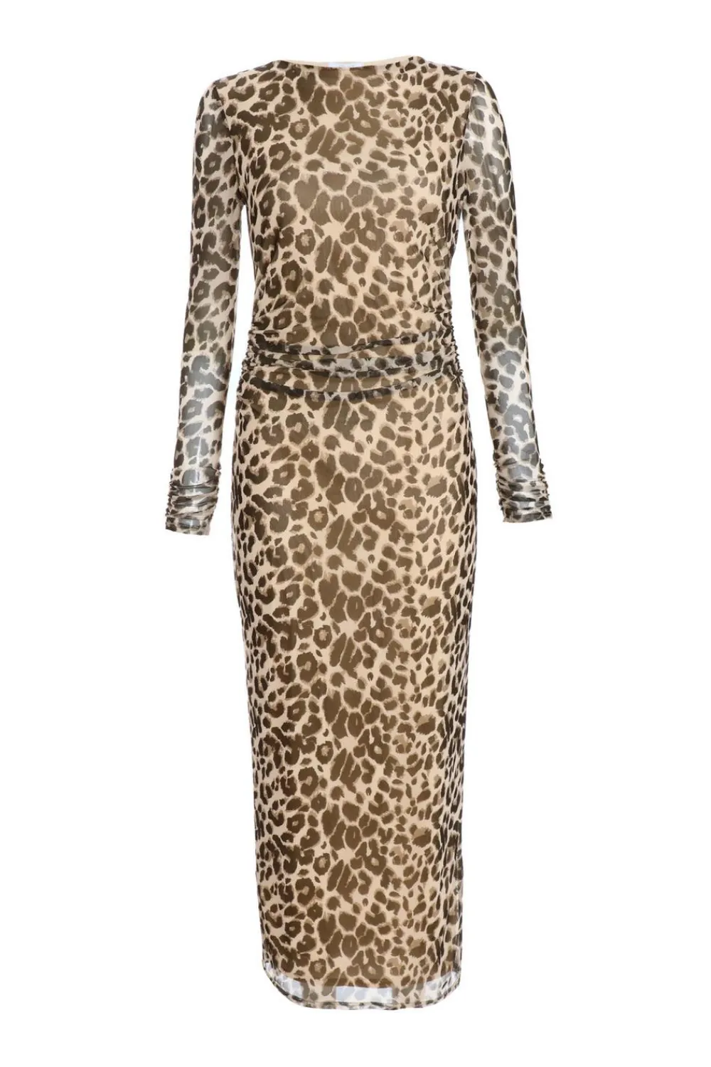 Quiz Midi Dresses|Going Out Dresses>Leopard Print Mesh Midaxi Dress