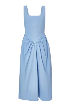 Quiz Summer Clothes|Holiday>Light Blue Bow Back Midi Dress