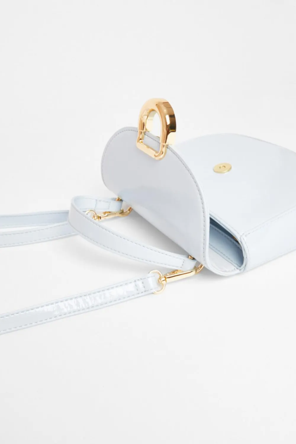 Quiz Bags|Shoe & Bag Sets>Light Faux Leather Top Handle Bag