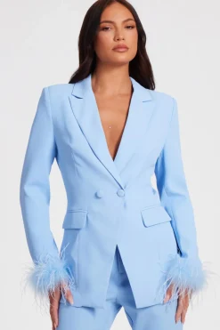Quiz Day At The Races|Christening Guest>Feather Trim Blazer