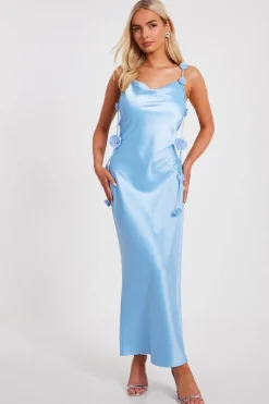 Quiz Day At The Races|Christening Guest>Satin Midaxi Dress