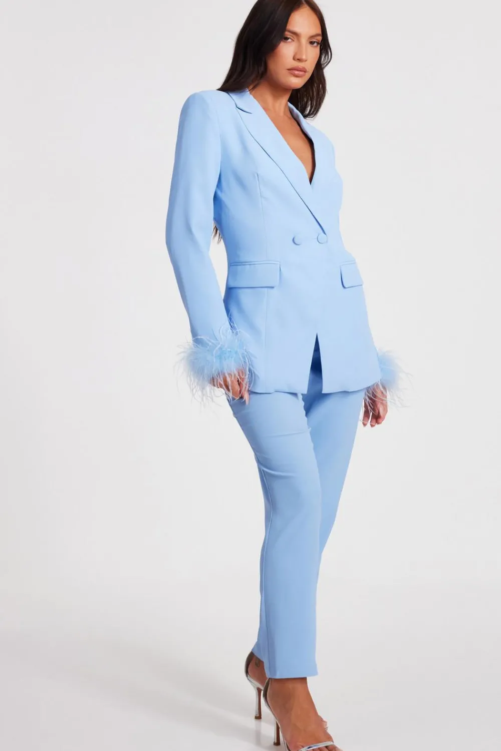 Quiz Day At The Races|Christening Guest>Light Blue Tailored Trousers