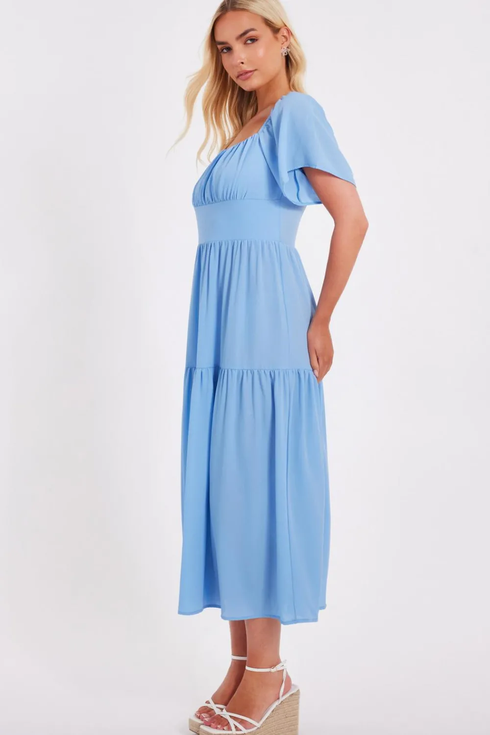 Quiz Summer Clothes|Holiday>Tiered Midaxi Dress