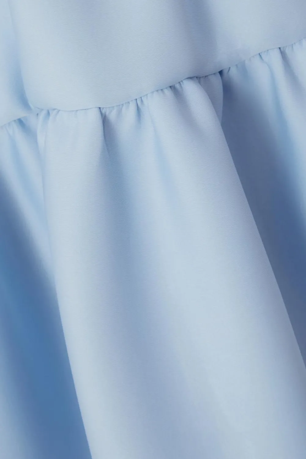 Quiz Day At The Races|Christening Guest>Light Blue Tiered Skater Mini Dress