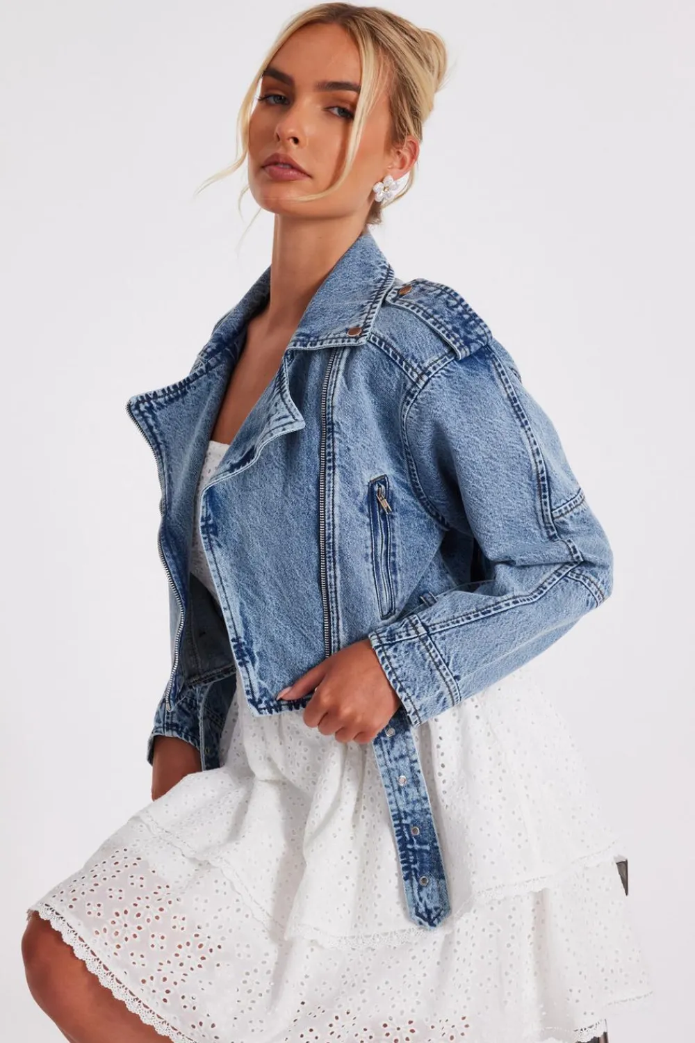 Quiz Summer Clothes|Jackets & Coats>Biker Jacket
