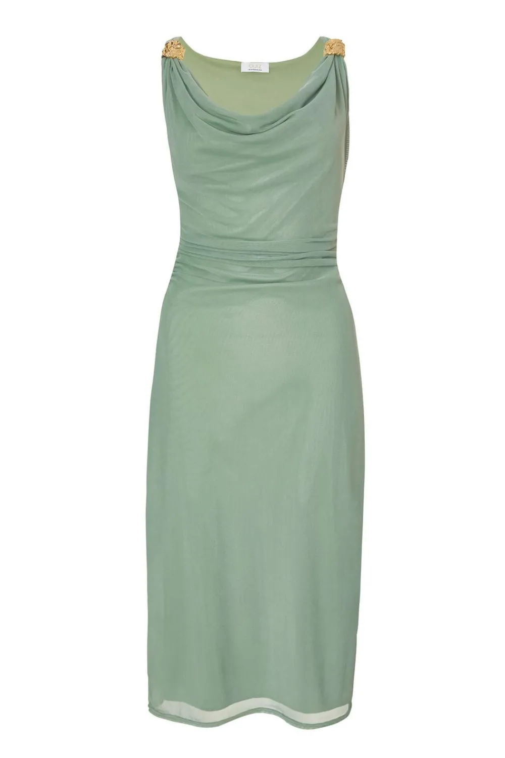 Quiz Day At The Races|Christening Guest>Light Mesh Buckle Detail Midi Dress