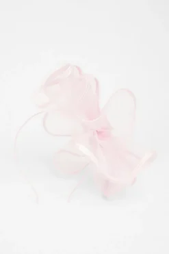 Quiz Wedding Accessories|Hair Accessories>Light Pink Bow Detail Fascinator