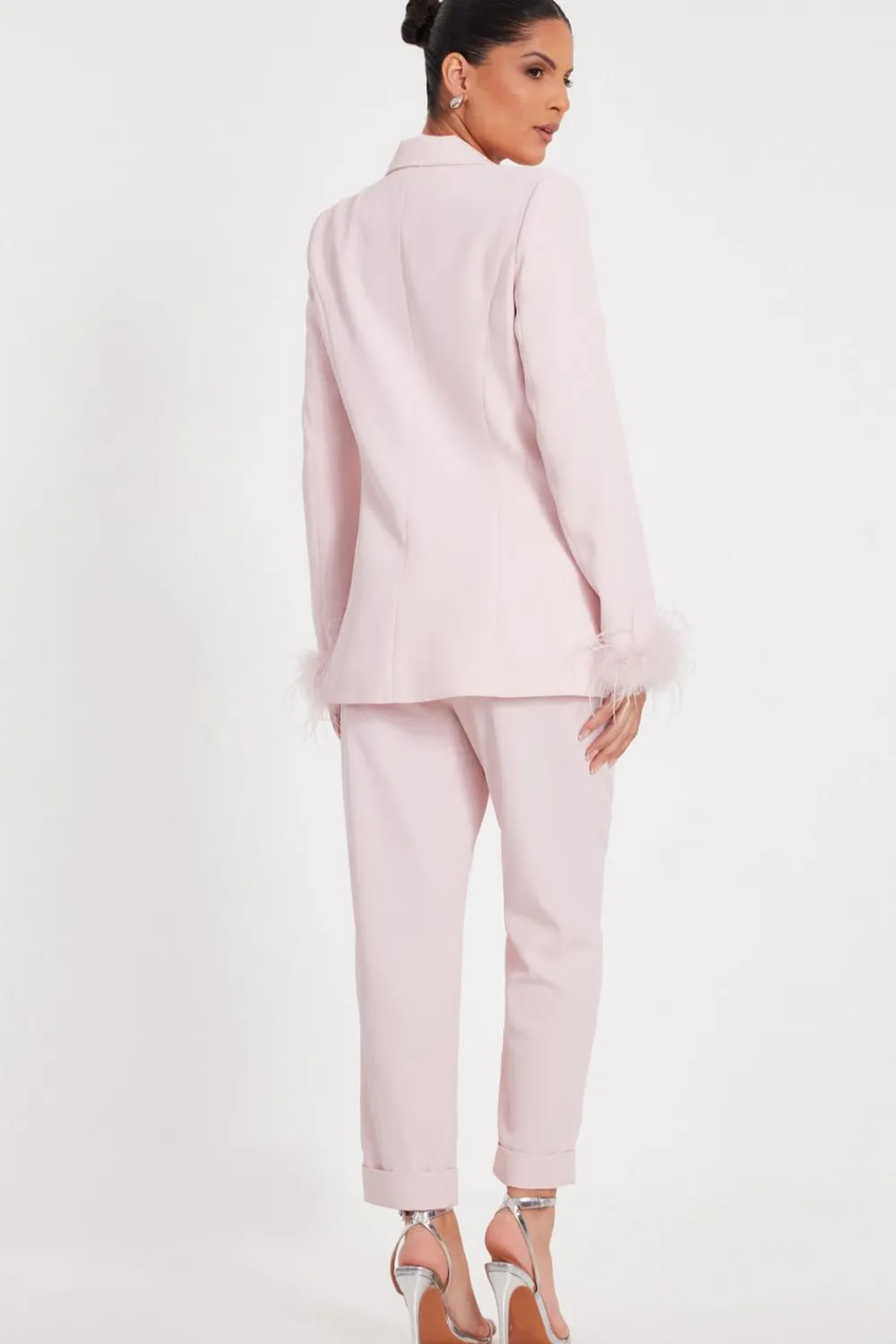 Quiz Day At The Races|Christening Guest>Light Pink Tailored Trousers