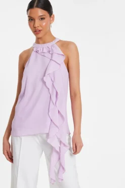 Quiz Summer Tops|Shirts & Blouses>Chiffon Frill Drape Top