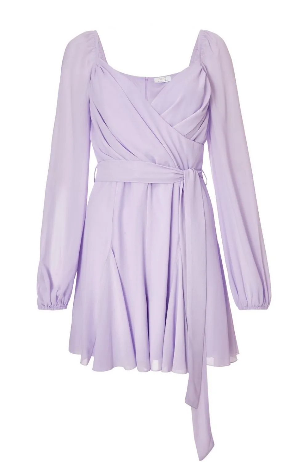 Quiz Playsuits|Day At The Races>Lilac Chiffon Long Sleeve Playsuit