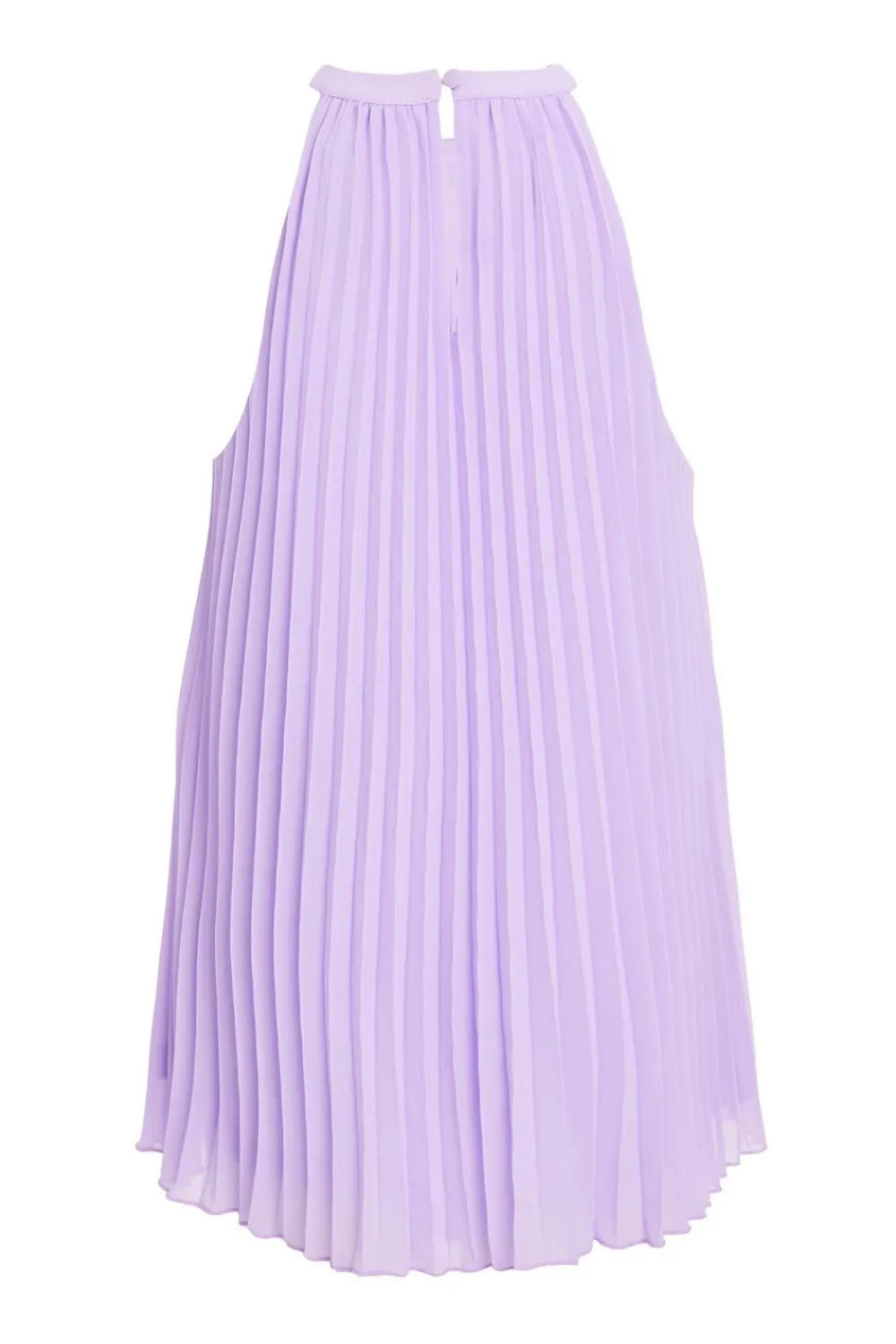 Quiz Summer Tops|Going Out Tops>Lilac Chiffon Pleated High Neck Top