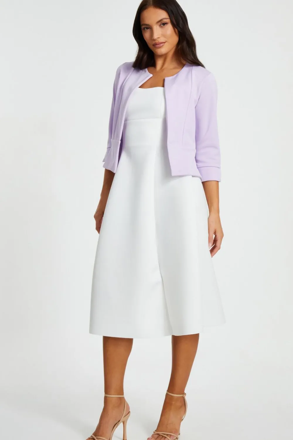 Quiz Day At The Races|Christening Guest>Lilac Cropped Jacket