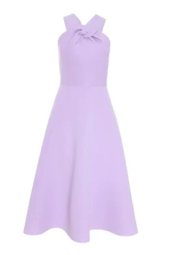 Quiz Prom & Ball|Evening Dresses>Lilac Halter Neck Skater Midi Dress