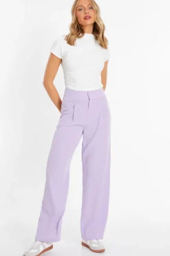 Quiz Workwear|Trousers>Linen Palazzo Trousers