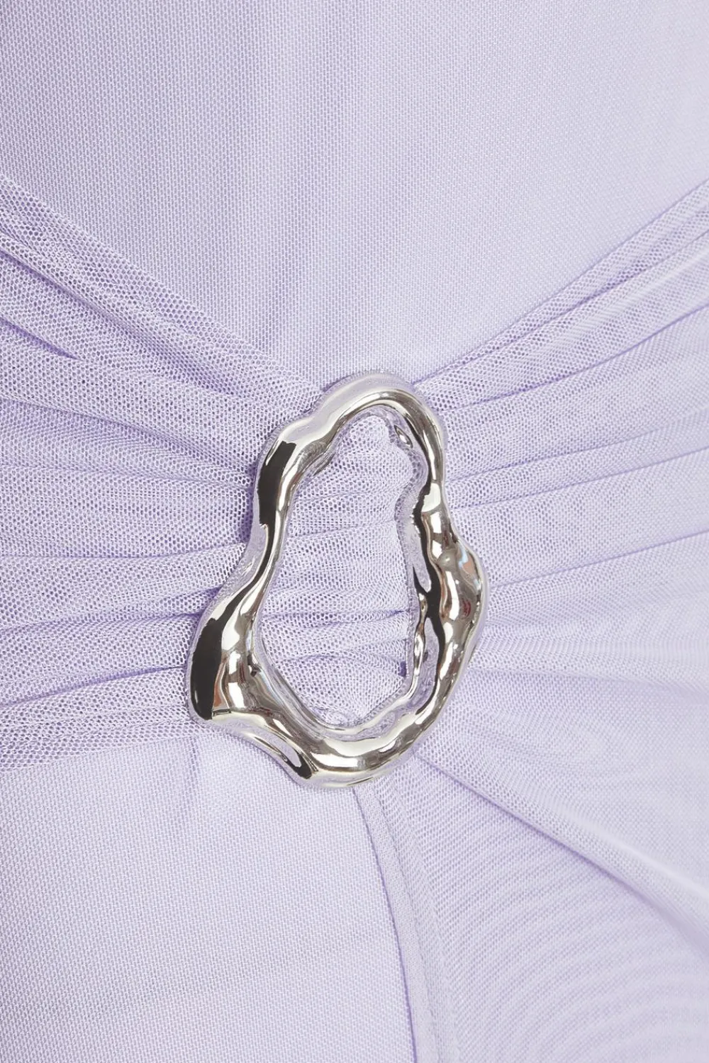 Quiz Summer Clothes|Going Out>Lilac Mesh Buckle Midaxi Dress