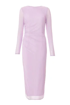 Quiz Summer Clothes|Going Out>Lilac Mesh Diamante Midaxi Dress