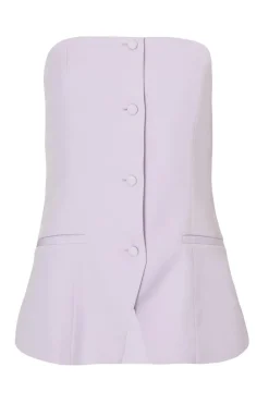 Quiz Waistcoat|Day At The Races>Lilac Tailored Bandeau Waistcoat