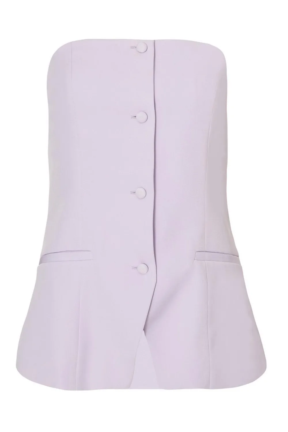 Quiz Waistcoat|Day At The Races>Lilac Tailored Bandeau Waistcoat