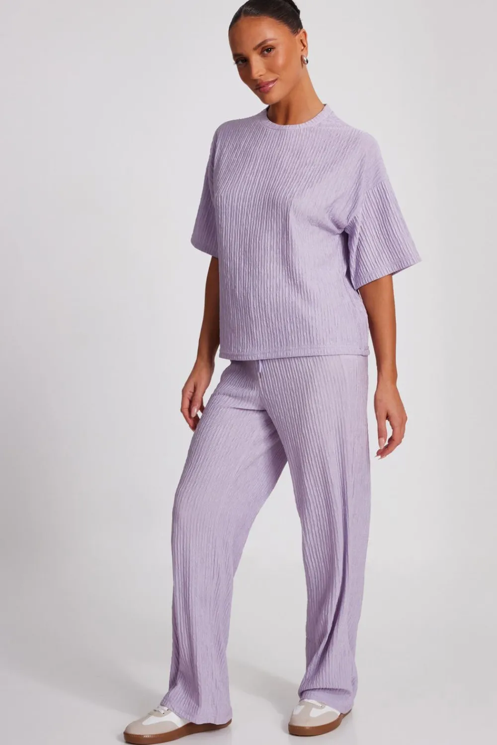 Quiz T-Shirts|Summer Tops>Textured T-Shirt