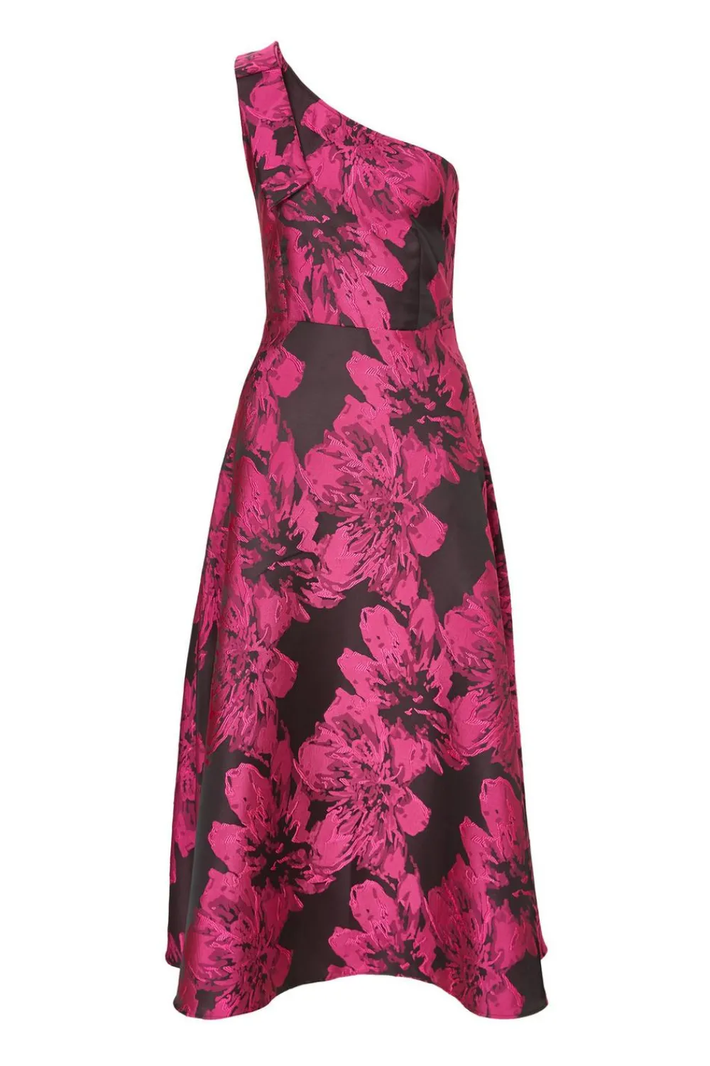 Quiz Evening Dresses|Day At The Races>Magenta Floral Jacquard Midaxi Dress