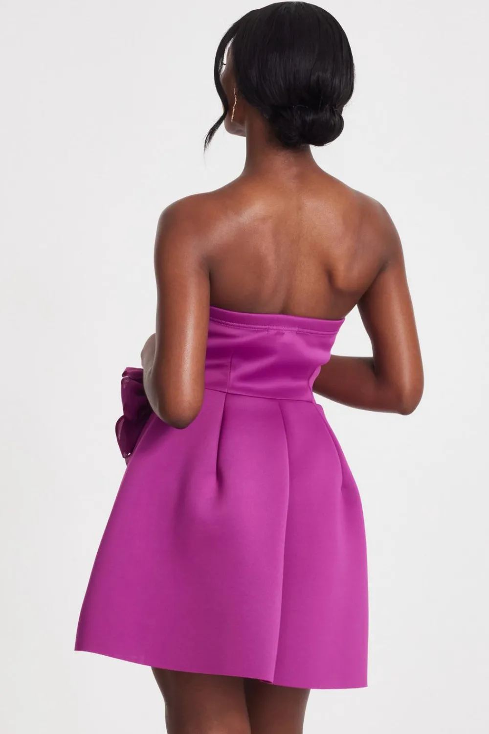 Quiz Evening Dresses|Day At The Races>Magenta Strapless Mini Dress