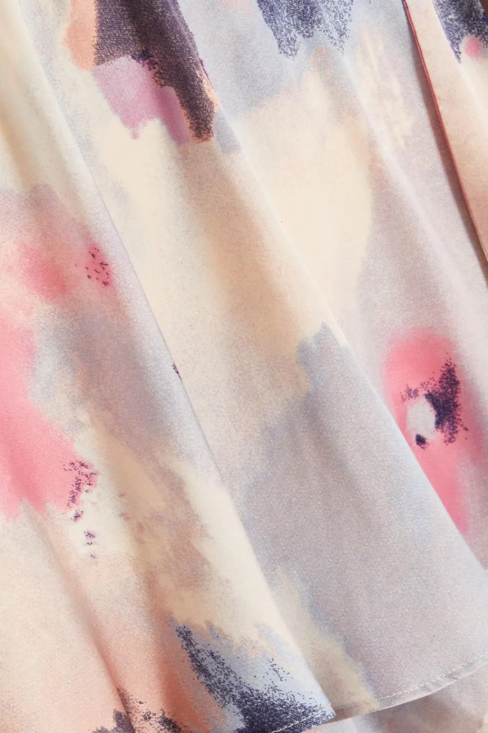 Quiz Playsuits|Summer Clothes>Marble Print Tiered Playsuit