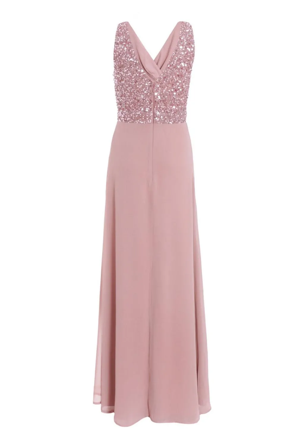 Quiz Prom Dresses|Prom & Ball>Mauve Embellished Chiffon Maxi Dress