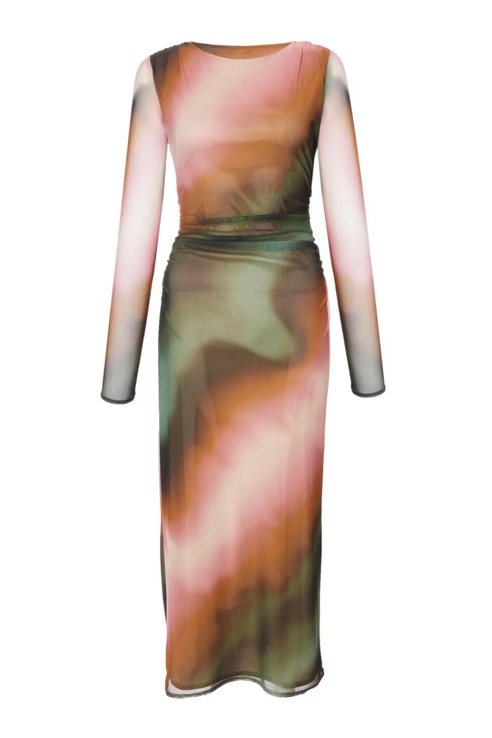 Quiz Summer Clothes|Modest>Mesh Marble Print Midaxi Dress