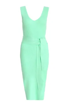 Quiz Holiday|Midi Dresses>Knitted Tie Belt Bodycon Midi Dress